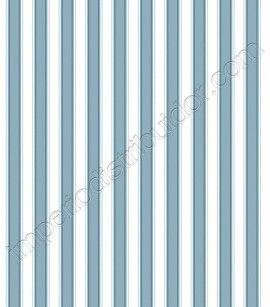 PÁG. 09 - Papel de Parede Vinílico Ashford Stripes (Americano) - Listras (Tons do Azul/ Branco)