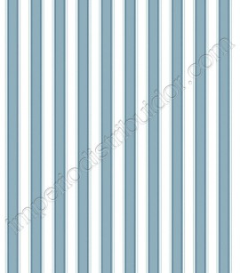 PÁG. 09 - Papel de Parede Vinílico Ashford Stripes (Americano) - Listras (Tons do Azul/ Branco)