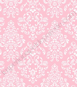 PÁG. 095 - Papel de Parede Infantil Vinílico Peek-a-Boo (Americano) - Colonial (Rosa/ Branco)