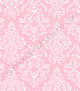 PÁG. 095 - Papel de Parede Infantil Vinílico Peek-a-Boo (Americano) - Colonial (Rosa/ Branco)