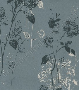 PÁG. 10 - Papel de Parede Vinílico Brera (Italiano) - Floral (Cinza/ Creme/ Preto)