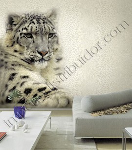 PÁG. 11 - Painel de Parede Vinílico Roberto Cavalli Home (Italiano) - Tigre Branco (Pantera)