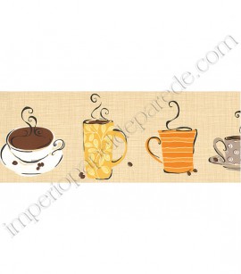 PÁG. 111 - Faixa Vinílica Bistrô (Americano) para Papel de Parede - Café da Tarde