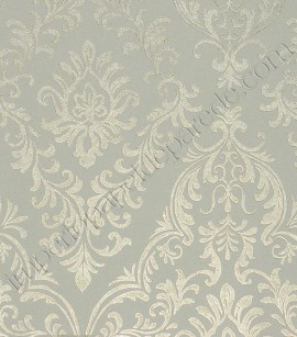 PÁG. 12 - Papel de Parede Vinílico Bright Wall (Americano) - Colonial (Bege Claro Acinzentado/ Dourado)