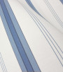 PÁG. 12 - Papel de Parede Vinílico Classic Stripes (Americano) - Listras (Tons de Azul/ Cor Crú/ Detalhes com Leve Brilho Perolado)