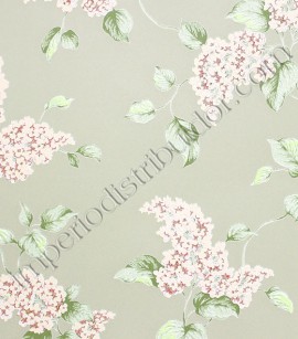 PÁG. 12 - Papel de Parede Vinílico English Florals (Inglês) - Cacho Floral (Tons de Rosa/ Cor Caqui/ Leve Relevo)