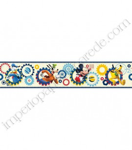 PÁG. 122 - Faixa Vinílica Decorativa Disney York II (Americano) - Turma do Mickey (Tons de Azul/ Creme/ Colorido)