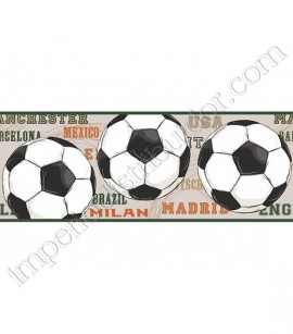 PÁG. 122 - Faixa Vinílica Decorativa Friends Forever (Americano) - Futebol (Verde Musgo/ Cinza Esverdeado/ Laranja/ Branco/ Preto)