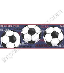 PÁG. 127 - Faixa Vinílica Decorativa Friends Forever (Americano) - Futebol (Azul/ Vinho/ Branco/ Preto)