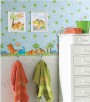 PÁG. 129 - Faixa Vinílica Decorativa Peek-a-Boo (Americano) - Dinossauros (Azul/ Colorido)