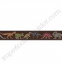PÁG. 139 - Faixa Vinílica Decorativo Friends Forever (Americano) - Mundo dos Dinossauros (Marrom/ Colorido)
