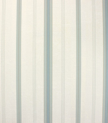 PÁG. 14 - Papel de Parede Vinílico Classic Stripes (Americano) - Listras (Tons de Verde Acinzentado/ Tons de Bege/ Detalhes com Brilho Perolado)