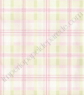 PÁG. 14 - Papel de Parede Vinílico Fragrant Roses (Chinês) - Xadrez (Tons de Rosa/ Verde Claro)
