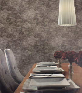 PÁG. 14 - Papel de Parede Vinílico Modern Rustic (Americano) - Marmorizado (Tons de Cinza/Marrom)