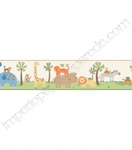 PÁG. 149 - Faixa Vinílica Decorativa Peek-a-Boo (Americano) - Selvinha (Bege/ Colorido)