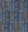 PÁG. 15 - Papel de Parede Vinílico Memories (Inglês) - Livros (Tons de Azul/ Marrom/ Detalhes com Leve Brilho Prata Velho)