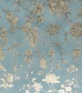 PÁG. 16 - Papel de Parede Vinílico Bright Wall (Americano) - Floral (Azul Acinzentado/ Bege/ Detalhes com Brilho Dourado)
