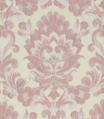 PÁG. 19 - Papel de Parede Vinílico Fili Dóro (Italiano) - Colonial (Bege/ Rosé/ Detalhes em Glitter)