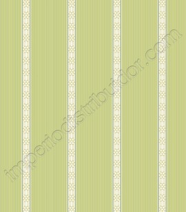 PÁG. 24 - Papel de Parede Vinílico Ashford Stripes (Americano) - Listras (Branco/ Verde Abacate/ Azul Petróleo)