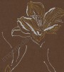 PÁG. 24 - Papel de Parede Vinílico Milano City (Italiano) - Flor Estilizada (Tabaco/ Prata/ Ouro Velho)