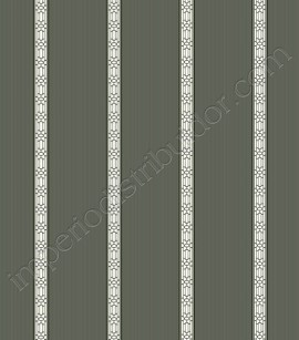 PÁG. 26 - Papel de Parede Vinílico Ashford Stripes (Americano) - Listras (Tons de Cinza/ Preto/ Creme)