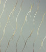 PÁG. 28 - Papel de Parede Vinílico Enchantment (Americano) - Linhas (Verde-Chá/ Dourado)
