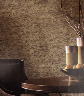 PÁG. 28 - Papel de Parede Vinílico Modern Rustic (Americano) - Efeito Mármore (Amarelo Ocre/ Detalhes com Brilho)
