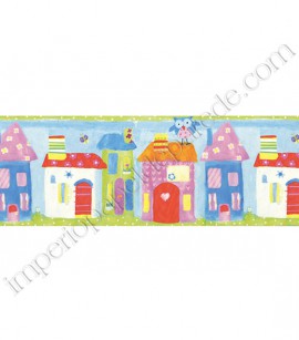 PÁG. 29 - Faixa Vinílica Decorativa Just 4 Kids (Inglês) - Casinhas (Colorido)