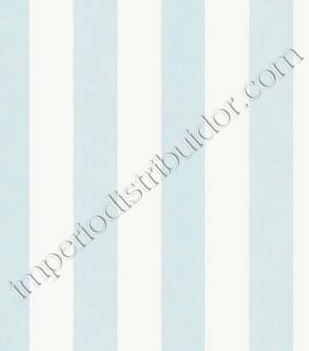 PÁG. 29 - Papel de Parede Vinílico English Florals (Inglês) - Listras Largas (Azul Claro/ Branco)