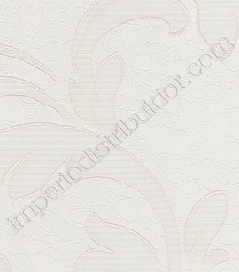 PÁG. 29 - Papel de Parede Vinílico Magica (Italiano) - Folhagem com Textura (Off-White/ Detalhes com Brilho)