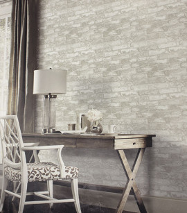 PÁG. 29 - Papel de Parede Vinílico Modern Rustic (Americano) - Tijolo (Creme/ Tons de Bege)