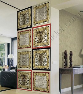 PÁG. 30 - Painel de Parede Vinílico Roberto Cavalli Home (Italiano) - Quadros com Animal Print (Quadro Fantasy)