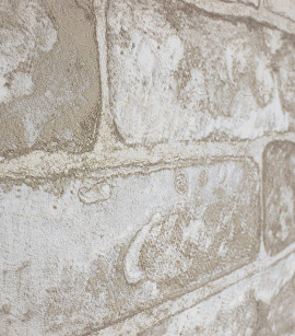 PÁG. 30 - Papel de Parede Vinílico Modern Rustic (Americano) - Tijolo (Branco/Cinza/ Tons de Bege)
