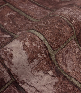 PÁG. 32 - Papel de Parede Vinílico Modern Rustic (Americano) - Tijolo (Avermelhado)
