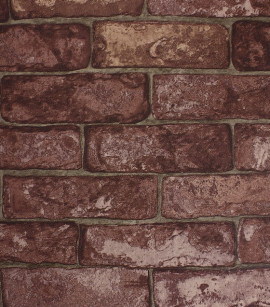 PÁG. 32 - Papel de Parede Vinílico Modern Rustic (Americano) - Tijolo (Avermelhado)