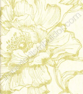 PÁG. 34 - Papel de Parede Vinílico Vie del Centro (Italiano) - Floral (Verde/ Creme)