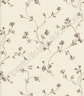 PÁG. 35 - Papel de Parede Vinílico Fantasy (Italiano) - Floral (Off-White/ Preto/ Prata)