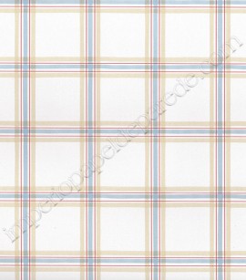 PÁG. 37 - Papel de Parede Vinílico Fragrant Roses (Chinês) - Xadrez (Azul/ Bege/ Branco/ Vermelho)
