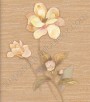 PÁG. 37 - Papel de Parede Vinílico Motivi (Italiano) - Flor Brilhante (Bege Escuro/ Tons de Verde/ Leve Rosado/ Detalhes com Brilho Dourado)