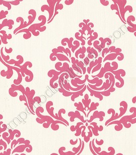 PÁG. 39 - Papel de Parede Vinílico Sprint (Italiano) - Colonial (Magenta/ Off-White/ Detalhes com Brilho)