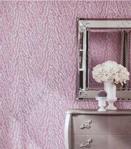 PÁG. 40 - Papel de Parede Vinílico Bright Wall (Americano) - Animal Print (Rosa/ Off-White/ Prata)