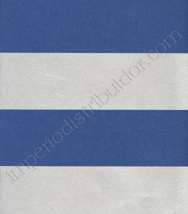 PÁG. 40 - Papel de Parede Vinílico Colori Piú (Italiano) - Listras (Prata/ Azul)