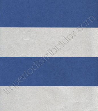 PÁG. 40 - Papel de Parede Vinílico Colori Piú (Italiano) - Listras (Prata/ Azul)