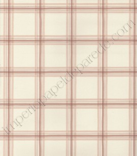 PÁG. 40 - Papel de Parede Vinílico Fragrant Roses (Chinês) - Xadrez (Bege Claro/ Bordô Claro)