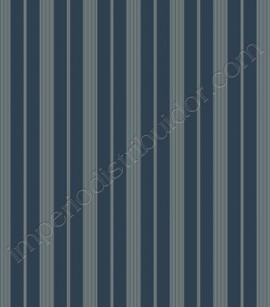 PÁG. 43 - Papel de Parede Vinílico Ashford Stripes (Americano) - Listras (Azul Marinho/ Bege)