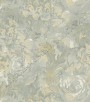PÁG. 43 - Papel de Parede Vinílico Roberto Cavalli 3 (Italiano) - Floral Artístico (Tons de Cinza/ Tons de Bege/ Leve Relevo e Brilho Glitter)