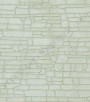 PÁG. 45B - Papel de Parede Vinílico Rustic Country (Americano) - Efeito Craquelado (Verde Levemente Acinzentado/ Detalhes com Efeito Madrepérola)