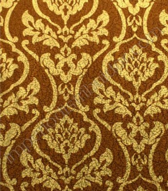 PÁG. 46 - Papel de Parede Vinílico Bling (Americano) - Colonial (Chocolate/ Ouro)