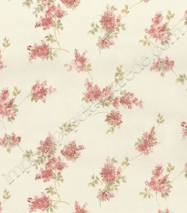 PÁG. 47 - Papel de Parede Vinílico Fragrant Roses (Chinês) - Floral Delicado (Bordô/ Bege Claro)
