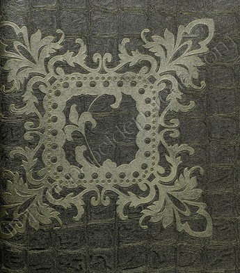 PÁG. 51 - Papel de Parede Vinílico Roberto Cavalli 2 (Italiano) - Colonial (Marrom/ Preto/ Detalhes com Brilho Dourado e Relevo)